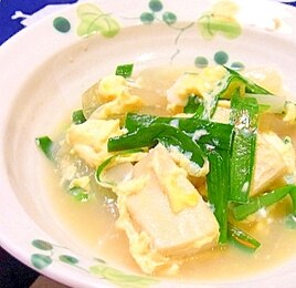 高野豆腐の卵とじ